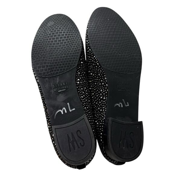 Stuart Weitzman Slipbead Studded Loafers size 8 - Picture 8 of 9